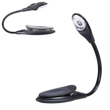 Imagem de Luminária Livro Grampo Prendedor Led Leitura Notebook - Friburgo Comer