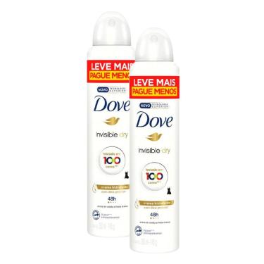 Imagem de Desodorante Dove Aerosol Invisible Dry 250ml Leve Mais por Menos | Kit com duas unidades