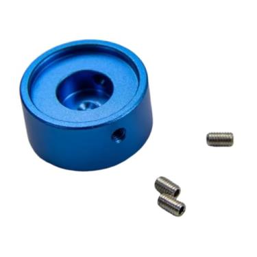 Imagem de menolana Tampa do botão do pedal de guitarra, tampa pedal, pedal, fácil de instalar, de prego de liga de alumínio para pedais de efeito de guitarra, Azul