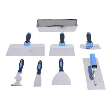 Imagem de Luocute Conjuntos de Faca de Massa de Massa, Conjunto de Ferramentas de Raspador de Aço Inoxidável, Panela de Lama de 14 Polegadas para Reparar o Drywall, Remover Papel de Parede,