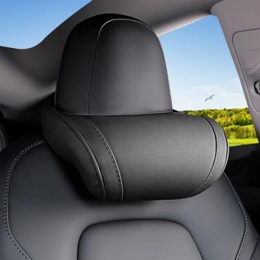 Imagem de Travesseiro de pescoço para encosto de cabeça de carro Tesla modelo Y/3/S/X/Cybertruck apoio de pescoço apoio de pescoço macio almofada de carro espuma viscoelástica design ergonômico confortável