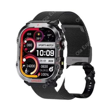 Imagem de Relógio Inteligente Militar Unissex Com GPS, À Prova D'Água, AMOLED, C