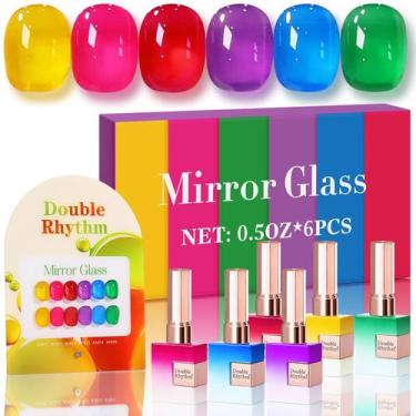 Imagem de Conjunto de esmalte em gel Double Rhythm, 6 unidades, frasco da mesma 