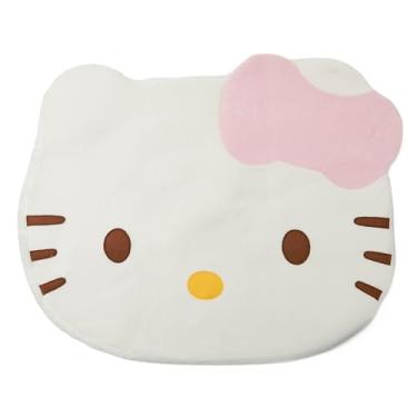 Imagem de TiaJaMi Tapetes para quarto, tapete macio e felpudo absorvente de água, tapete de banho de desenho animado para meninas, decoração de casa fofa estética (branco)