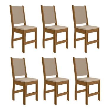 Imagem de Conjunto 6 Cadeiras Clara Poliman M?veis