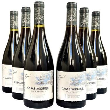 Imagem de Vinho Casas Del Bosque Gran Reserva Syrah  Kit Com 6 Garrafas  Oferta