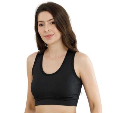 Imagem de Top Suplex Feminino Básico Esportivo S/bojo Confortável Slim Fit 3040A
