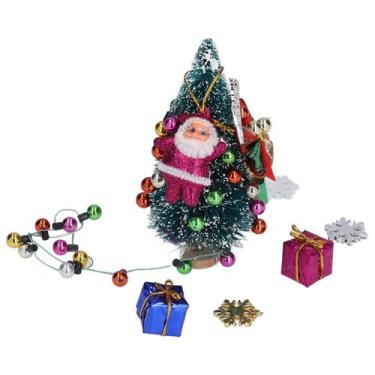 Imagem de Árvore de Natal Natudeco da Doll House com 22 enfeites em miniatura