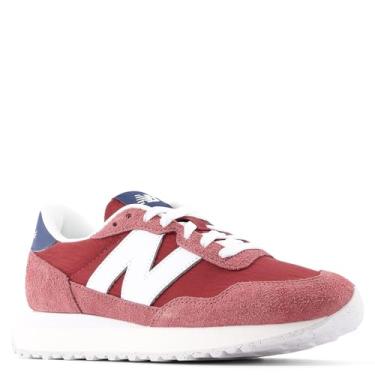 Imagem de New Balance Tênis feminino 237 V1, Borgonha lavada/branco, 35