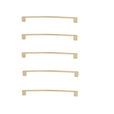 Imagem de Kit 5 Puxador Dourado Fosco Il 950 Italy Line Metal 224Mm