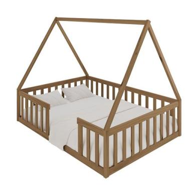 Imagem de Cama Casal Montessoriana Valentina Nogueira - Nemargi