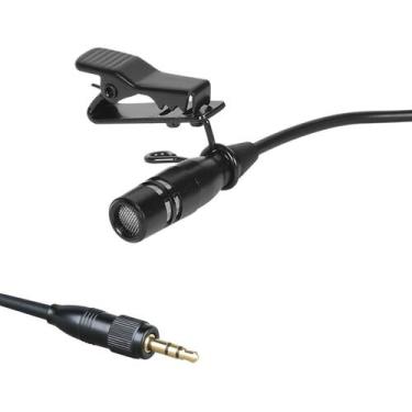 Imagem de Microfone Lapela c/Fio, Unidirecional, 6 mm, Rosca Interna Stereo,Cabo