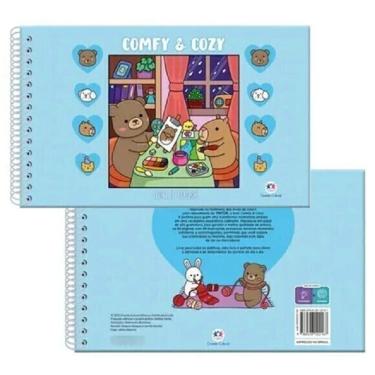Imagem de Livro De Colorir Comfy E Cozy Azul - Ciranda Cultural