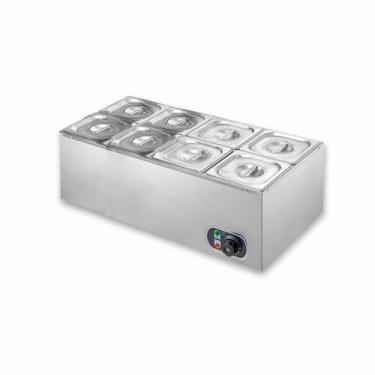 Imagem de Réchaud térmico elétrico 8 cubas buffet banho maria ZPBF08E - ZEPPER, 