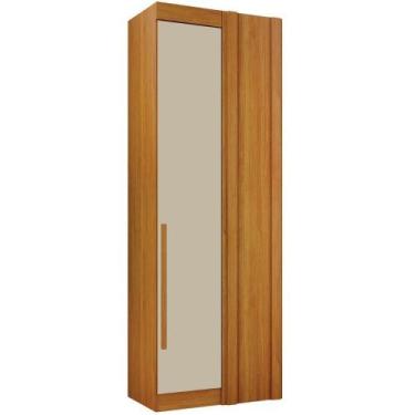 Imagem de Guarda Roupa Modulado Individual Canto Orion Cinamomo Off White 1 Port