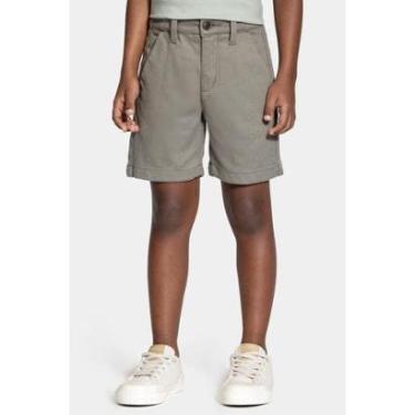 Imagem de Bermuda Aramis Infantil Confort Chino Color Verde-Masculino