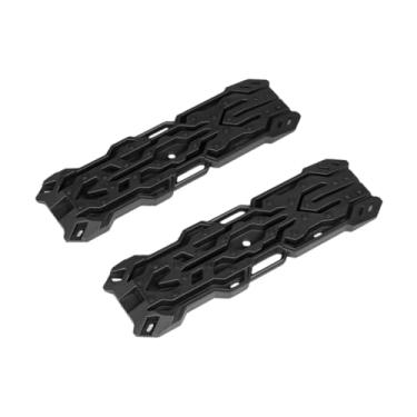 Imagem de Kokiya 2x RC Escada de Areia Upgrades Parte Fácil de Instalar Acessórios de Decoração Suprimentos Rampas Placa para TRX4 1:10 RC Carro de Escalada, Preto