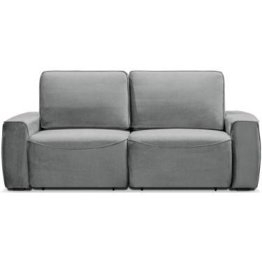 Imagem de Sofá Estofado Gralha Azul 9204 3 Lugares, CHUMBO