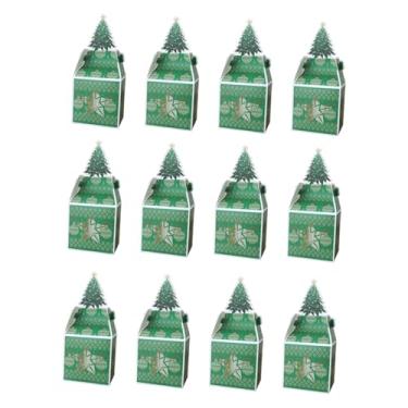 Imagem de Lilihuimaoyi 12 Caixas de Biscoitos de Natal, Multifuncionais, para Assar, Aniversários, Mini, Sobremesas de Natal E Feriados, Verde, Tamanho real