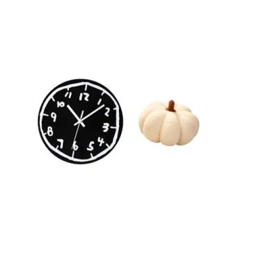 Imagem de Fenteer Relógio de Parede Acrílico com Ornamento Moderno, Silencioso E Minimalista, Relógio Decorativo para Cozinha Interna, Escritório, Sala de Jantar, Almof