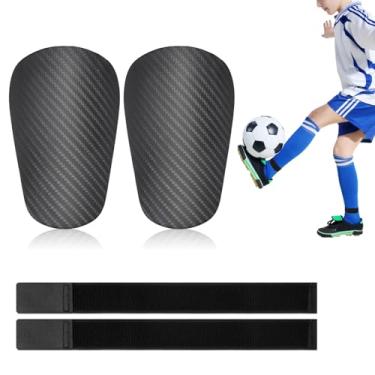 Imagem de Mini caneleiras e caneleiras, pequenas caneleiras de futebol pretas protetoras em miniatura para futebol americano pequenas caneleiras para exercícios de todas as idades