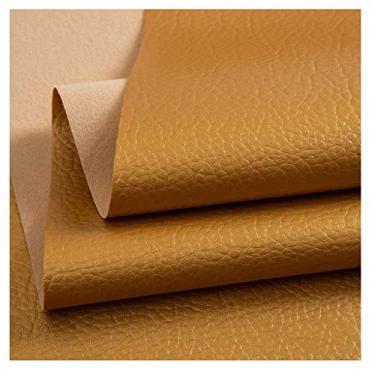 Imagem de Tecido de couro sintético por metro 140 cm 55 '' pano de couro sintético de vinil de largura para assento de cadeira, móveis de sofá, artesanato DIY material DIY (tamanho: 1,4 x 1 m/4,59 x 3,28 pés