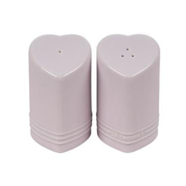 Imagem de SET LE CREUSET SALEIRO E PIMENTEIRO CORAÇÃO EM CERÂMICA 130ML ROSA SHALLOT 89373130600003