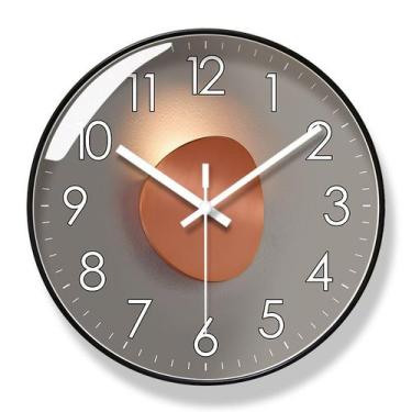 Imagem de Relógio de parede moderno minimalista de 30 cm de quartzo antiaderente