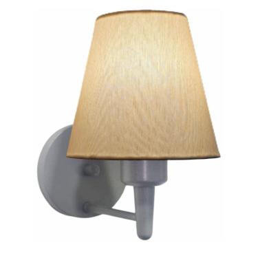 Imagem de Arandela Parede Vivare Md-2004 Cinza Cúpula Em Tecido - Bivolt Cinza-algodão-crú 127-220v