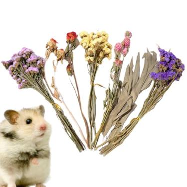 Imagem de Forração Floral Hamster,Decoração Natural Para Gaiola De Gerbil - Decoração De Abrigo Para Gerbil,Para Coelhos Ouriços Donos de Animais Casamentos Acampamento Festas Temáticas Natal Ação de