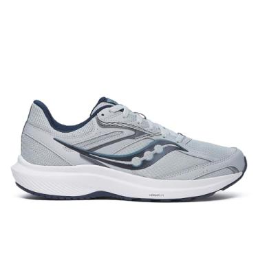 Imagem de Saucony Tênis de corrida masculino Cohesion 17 – Largura larga, Nuvem/azul-marinho, 8 Wide
