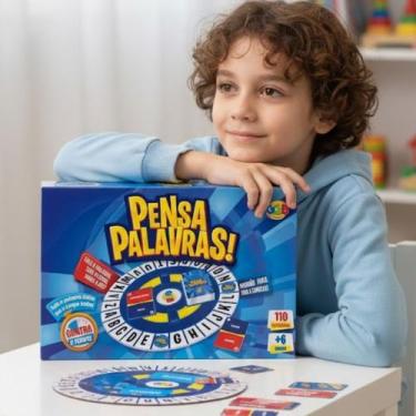 Imagem de Jogo Pensa Palavras Mesa Stop Carta Trava Letras Tabuleiro - GGB - Ein