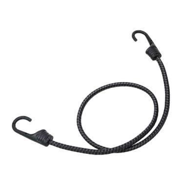 Imagem de Deevoka Bicicleta bungee cabo bungee cinta fixa motocicleta bagagem cinta durável elástico cinta de carga da bicicleta rack cabo para caminhadas, Preto Cinza 90cm