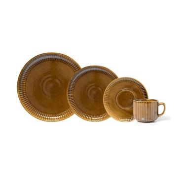 Imagem de Jogo Copa E Cia 24 Peças Ravonna Em Cerâmica Brun Terra