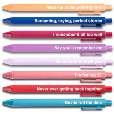 Imagem de Taylor Gifts Merch, lindas canetas de gel Taylor, material de escritório para fãs de música, lembrancinhas de festa de aniversário Taylor para meninas, presente de Natal para meninas e meninos