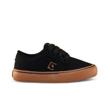 Imagem de Tênis QIX Skate Sunset Vulcan 07 Casual, Preto, Gum, 41