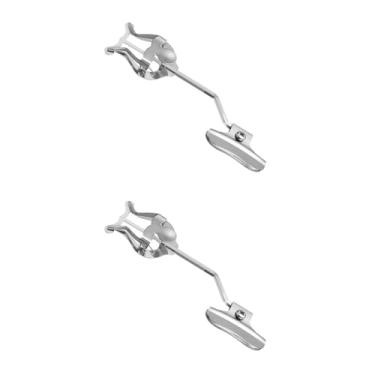 Imagem de DOITOOL Clipe de partitura trompete trombone, pacote com 2 partituras prateadas para trompetista, clipe para músicos, acessórios de instrumentos musicais gerais, 18 cm