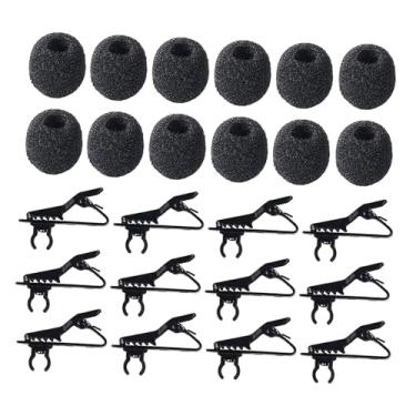 Imagem de menolana Clipes para microfone de lapela, protetores de espuma contra vento, acessórios versáteis e fáceis de usar, clipes profissionais multifuncionais para, 6mm