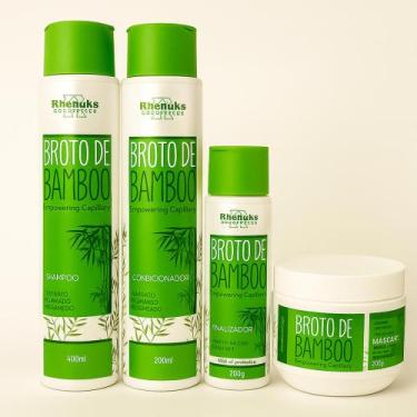 Imagem de Kit Broto de Bamboo Kit Profissional Crescimento e Reconstrução Capila