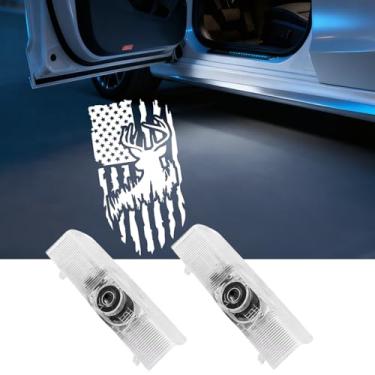 Imagem de Luz de projetor com logotipo LED para porta de carro, luzes de boas-vindas de cortesia LED HD - Projetor de luzes de porta de carro com foco ajustável, compatível com Nissan Altima 2013-2024/Maxima