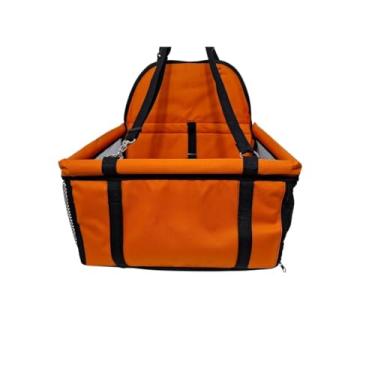 Imagem de Cadeirinha Para Pet No Carro Até 10kg, Assento De SegurançA Para CãEs E Gatos Pequenos(Laranja)
