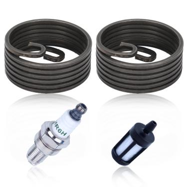 Imagem de HAISHINE 4241 195 3501 Mola de arranque para sopradores Stihl BG56 BG66 BG86 HS46 HS81 SH56, kit de filtro de combustível de mola de arranque, substitui 4241 195 3501, 00003503502