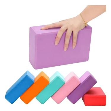 Imagem de Bloco Tijolo De Pilates Yoga Funcional Em Eva Kit Com Sortid