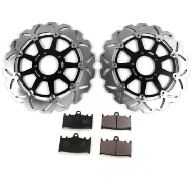 Imagem de Discos e pastilhas de freio dianteiro Arashi para Suzuki GSXR 600 1997-2003, GSXR 750 2000-2002, acessórios de substituição de motocicleta preto