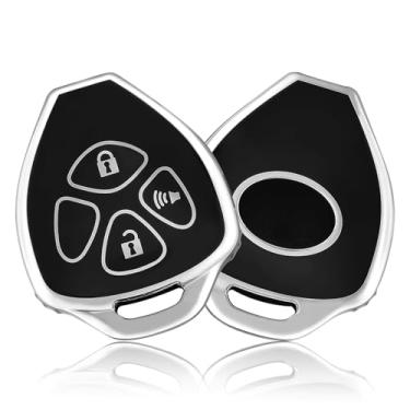 Imagem de Capa de chaveiro de 3/4 botões para Toyota 2009-2016 Venza Camry Corolla 2007 2008 2009 2010 2011 4Runner Yaris