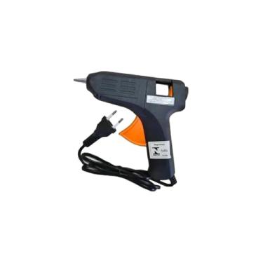 Imagem de Pistola de Cola Quente Grande, 15W, Bivolt Automático, Preta, Plástico e Metal, 15x2x16,5cm, para Artesanato e Decoração