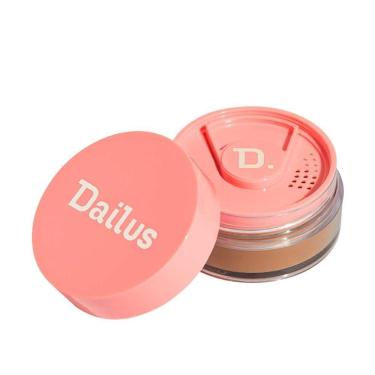 Imagem de Pó Solto Ultrafino 13g Dailus Acabamento Natural e Controle De Brilho Escuro