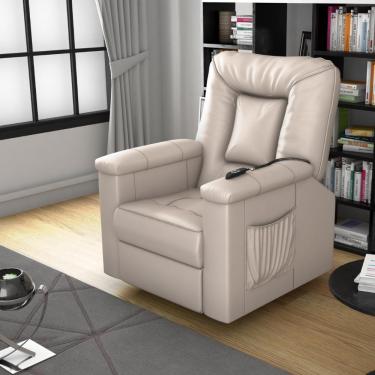 Imagem de Poltrona Reclinável Elétrica Mickey Corino Bege