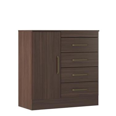 Imagem de Cômoda Montevidéu 1 Porta E 4 Gavetas Café Touch - Demóbile Café Touch