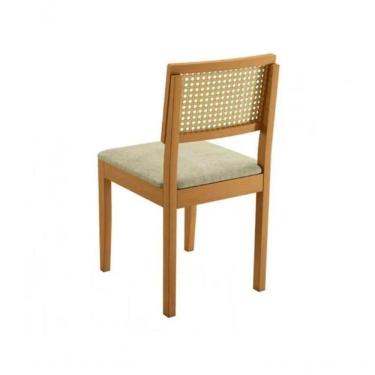 Imagem de Mesa Alegra 4 Cadeiras Jade 1,20m Linho Bege Jcm - Cinamomo